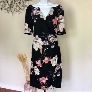 ADRIANNA PAPELL floral dress. Size 16. Work dress